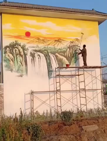 北京墻繪彩繪 3D壁畫 涂鴉 火鍋燒烤 辦公彩繪 